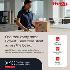 WypAll General Clean X60 handles thinners and solvents with care.