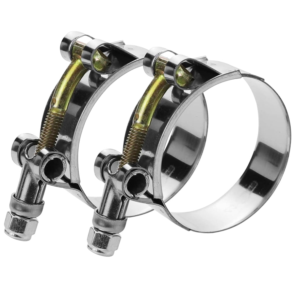 WYSIWYKA T bolt hose clamp 2-pack ready for secure connections on 3.5 inch hoses