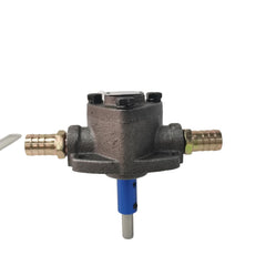 WZHLCX Hand Drill Oil Pump powered by electric drill or wrench setup.