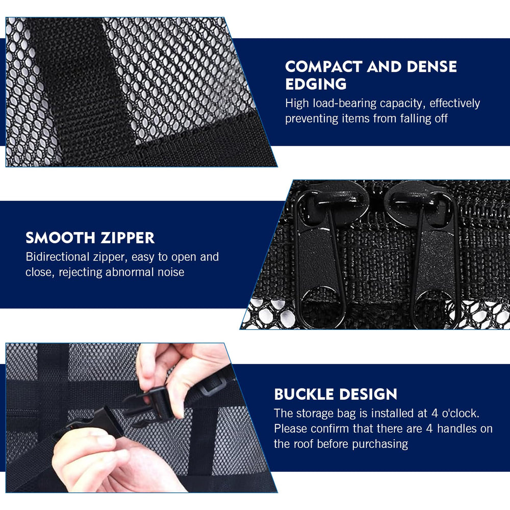 WZP Easy installation quick straps through roof handles and secure.