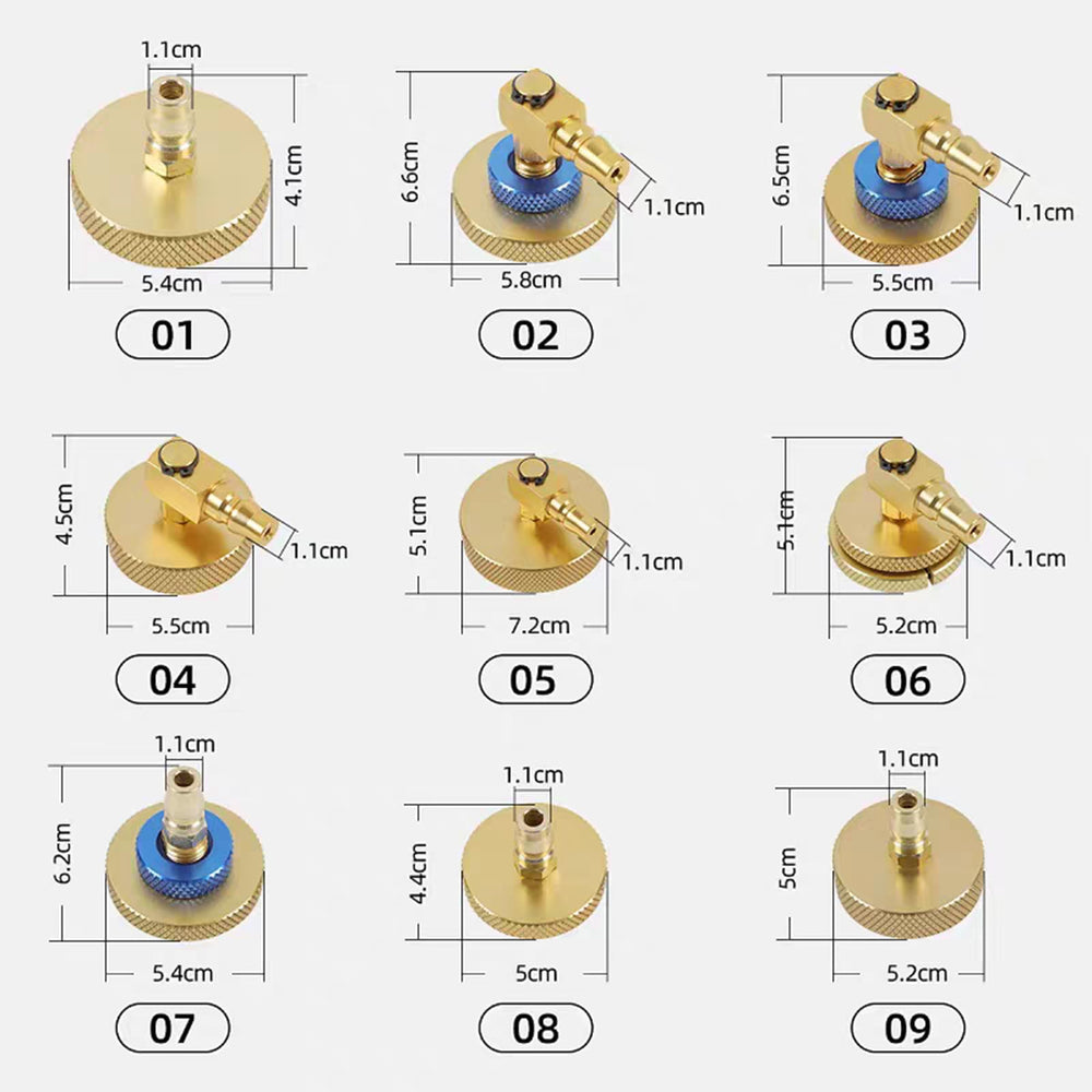 Wzyblixo aluminum brake bleed adapters ensure solid sealing under pressure