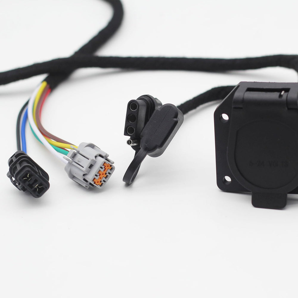 Wzytshun compatible connectors enable multi-trailer towing on eligible vehicles.