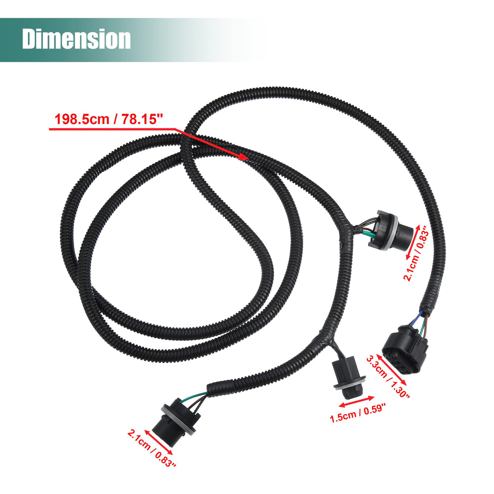 GMC Sierra 1500 tail light harness by X AUTOHAUX improves rear lighting