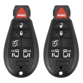 X AUTOHAUX 2pc 433MHz replacement keyless remote for Dodge Grand Caravan with battery included.