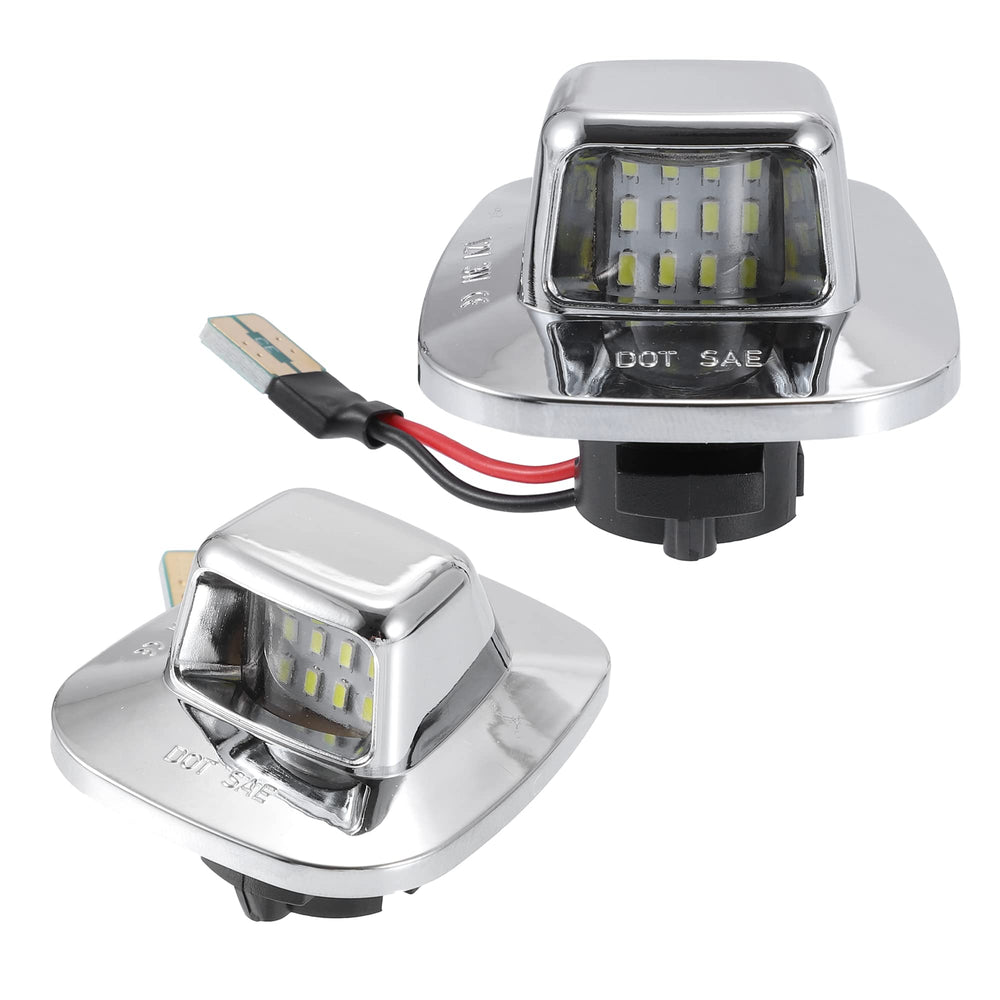 X AUTOHAUX LED license plate light assembly boosts rear plate readability at night