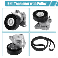 X AUTOHAUX belt tensioner pulley set ready for assembly and install.