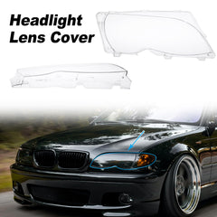 X AUTOHAUX BMW right headlight lens cover protects from moisture and grime.