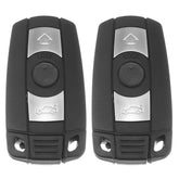 X AUTOHAUX BMW KR55WK49127 remote front view, three-button layout for lock, unlock, trunk.