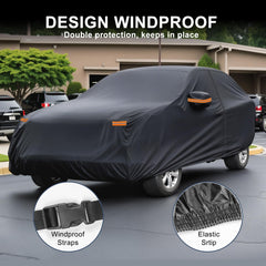 X AUTOHAUX BMW X5 cover windproof straps securing the fit