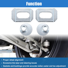 X AUTOHAUX bushings for camber bolt kit improve front-end movement