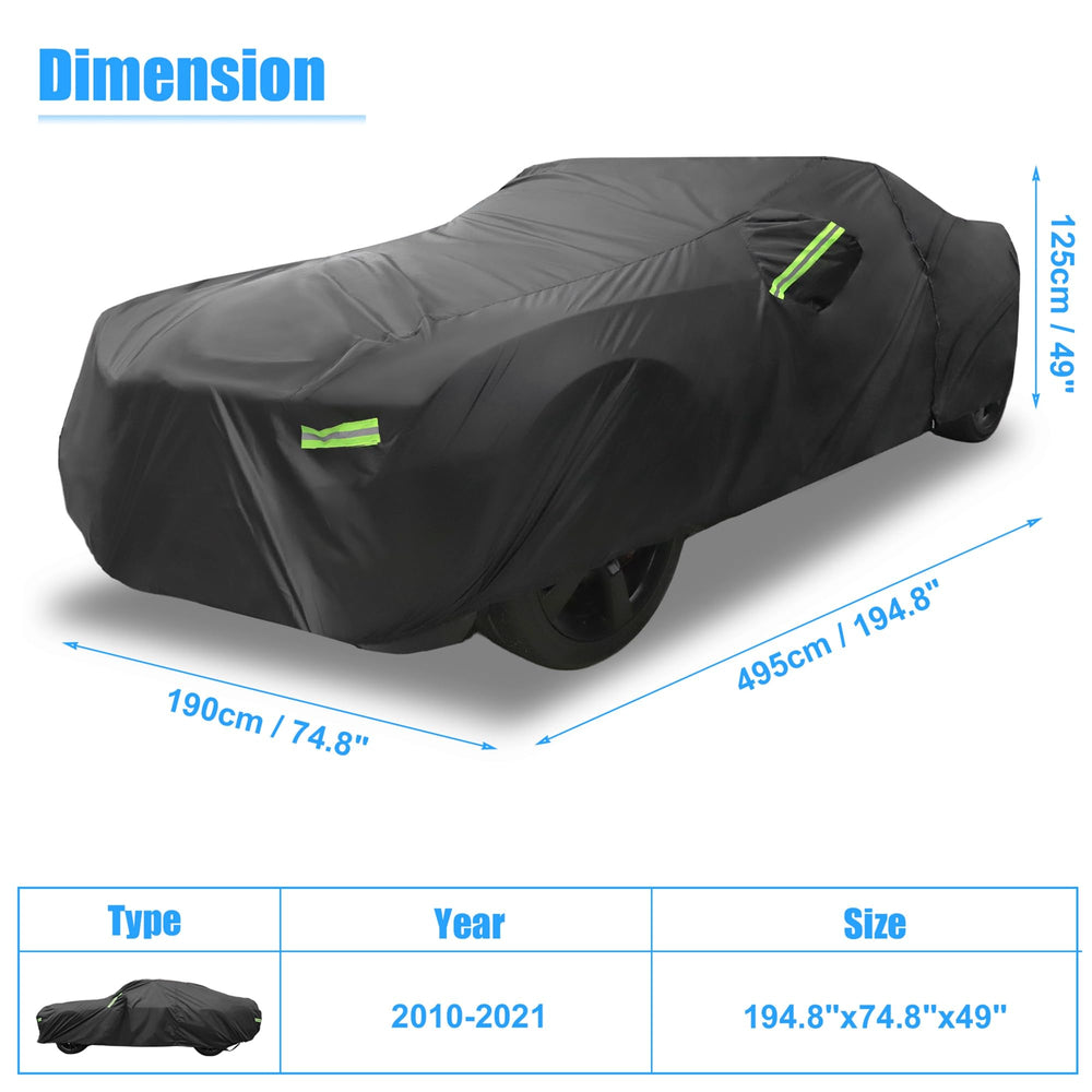 X AUTOHAUX Camaro cover compact storage bag for portable transport.