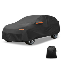 X AUTOHAUX car cover outer fabric detail highlighting durability for all-weather protection.