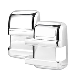 X AUTOHAUX chrome mirror covers on Ford F-250 front-left for luxury exterior shine