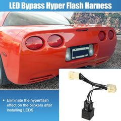 Corvette C5 tail light harness by X AUTOHAUX enabling LED flash correction