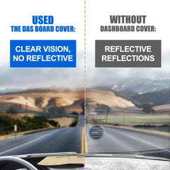 X AUTOHAUX dash cover non-slip bottom keeps dashboard in place.