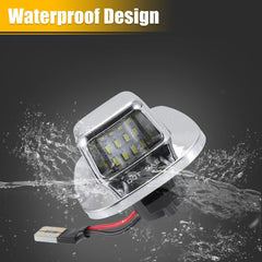 X AUTOHAUX durable ABS housing for license plate light with PC lens