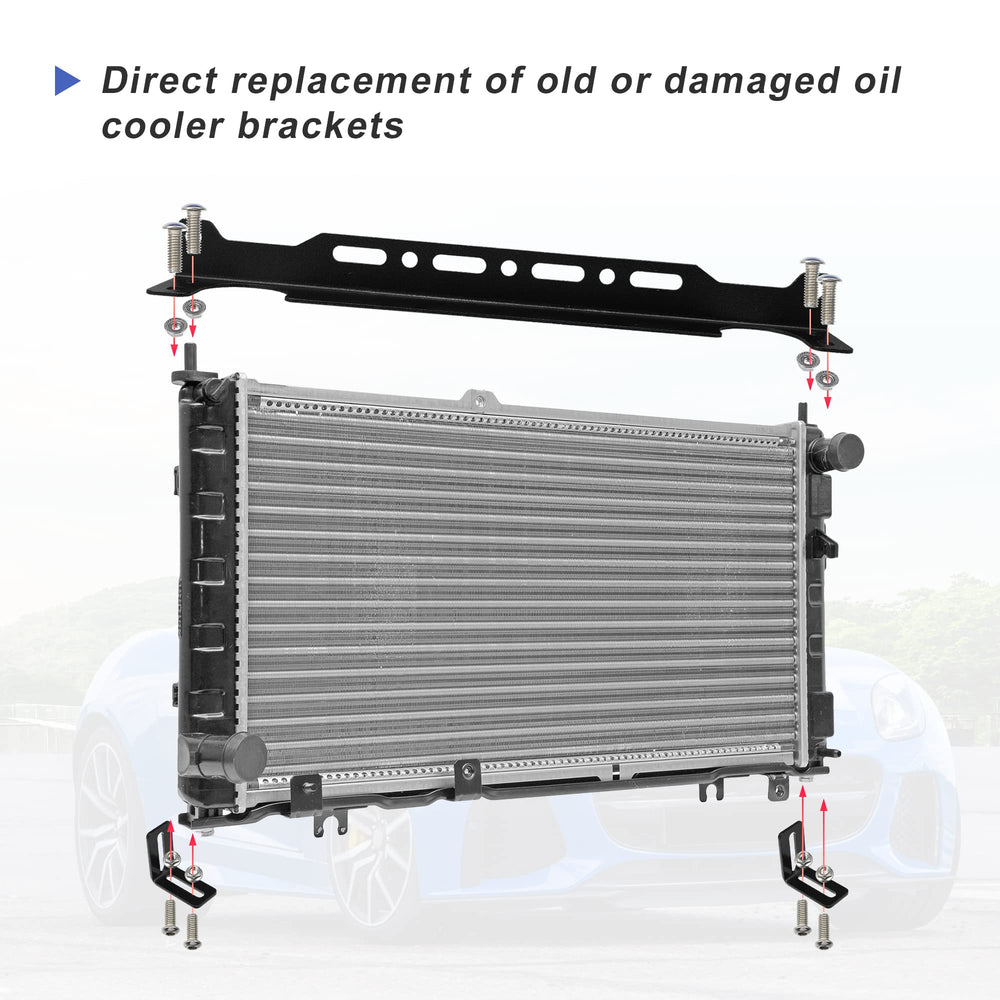 X AUTOHAUX 330mm oil cooler bracket offers stable support for British style coolers