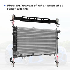 X AUTOHAUX 330mm oil cooler bracket offers stable support for British style coolers
