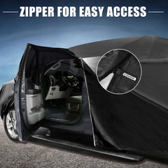 All-weather protection illustration on GMC Sierra Crew Cab with X AUTOHAUX cover