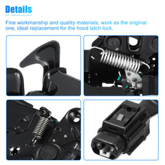 Packaging image showing 1x hood latch included.