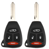 X AUTOHAUX KOBDT04A remote front view with 4-button layout for quick car access