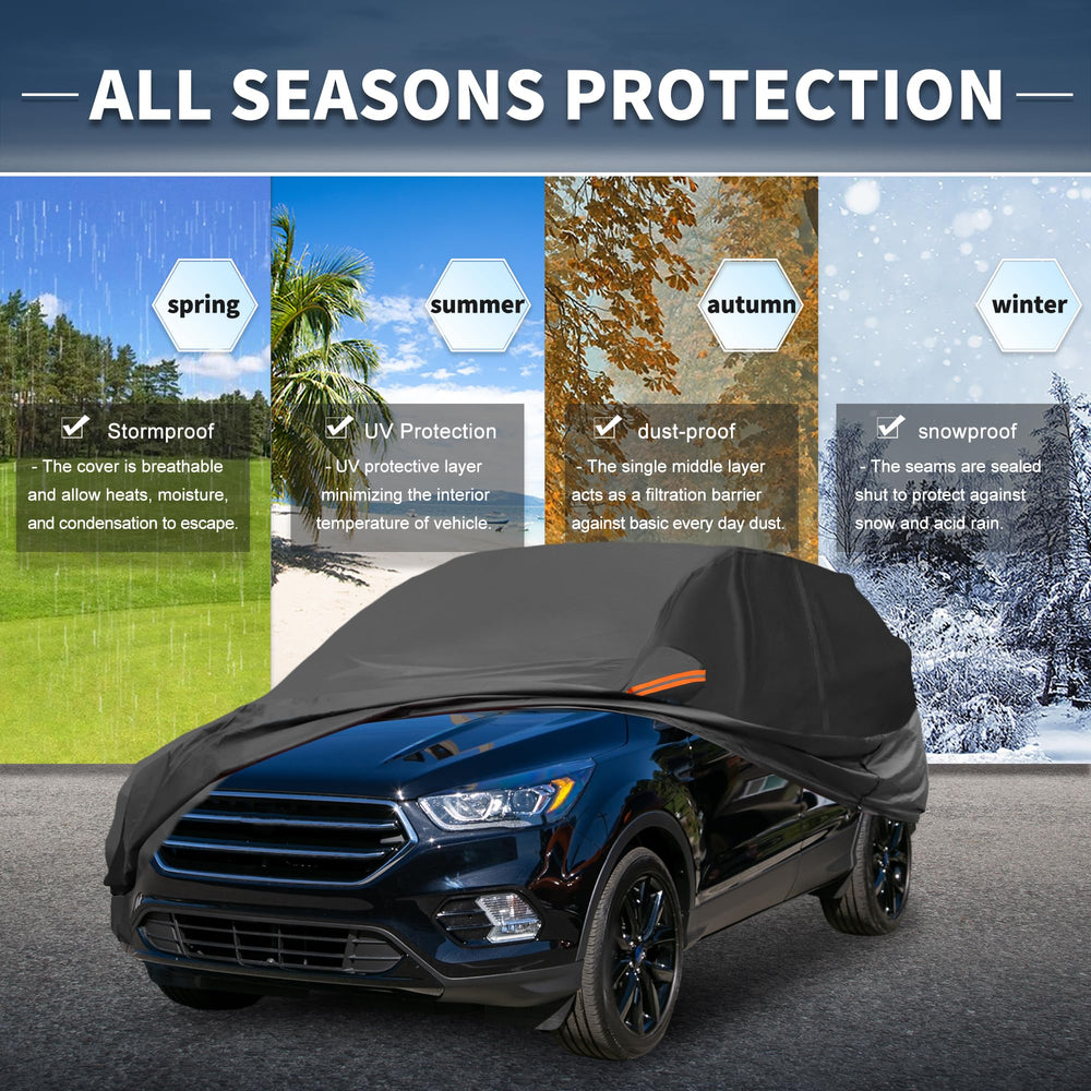 X AUTOHAUX left side zipper provides easy access while parked.