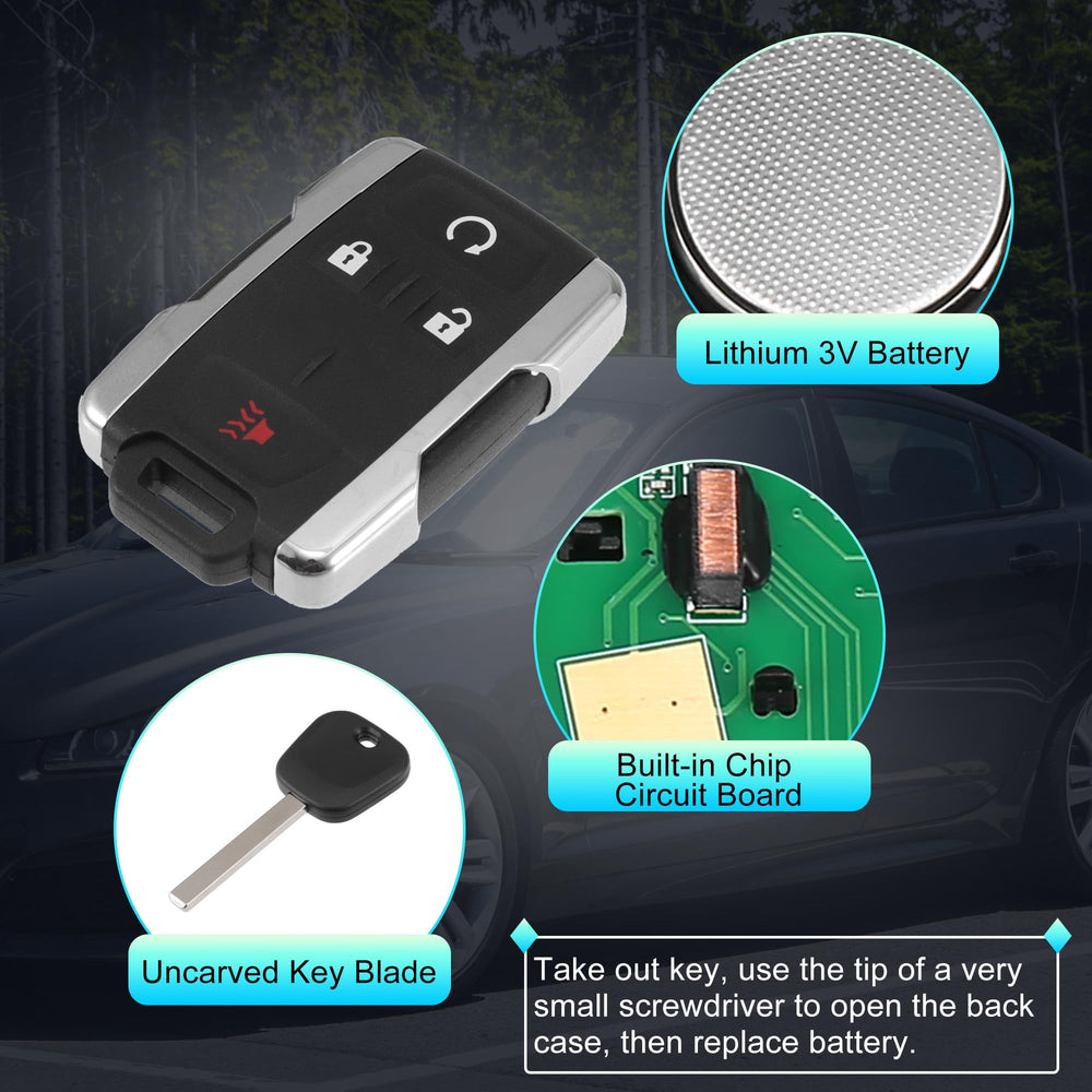 X AUTOHAUX remote with battery included ready to use as replacement