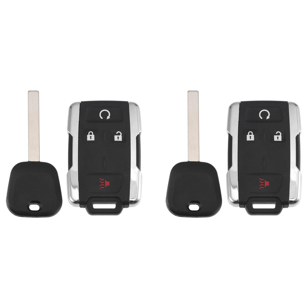 X AUTOHAUX M3N-32337100 remote front view with four-button layout for Silverado