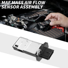X AUTOHAUX MAF sensor side view illustrating slim profile for tight engine bays