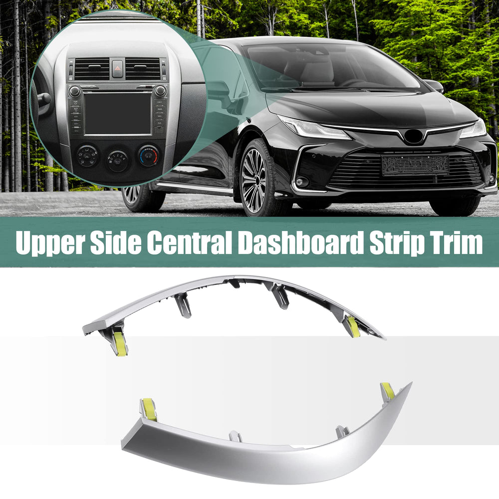 X AUTOHAUX navigation panel trim enhances Corolla dashboard aesthetics.
