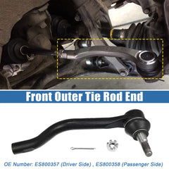 X AUTOHAUX front outer tie rod end close-up highlighting robust joint for Nissan models