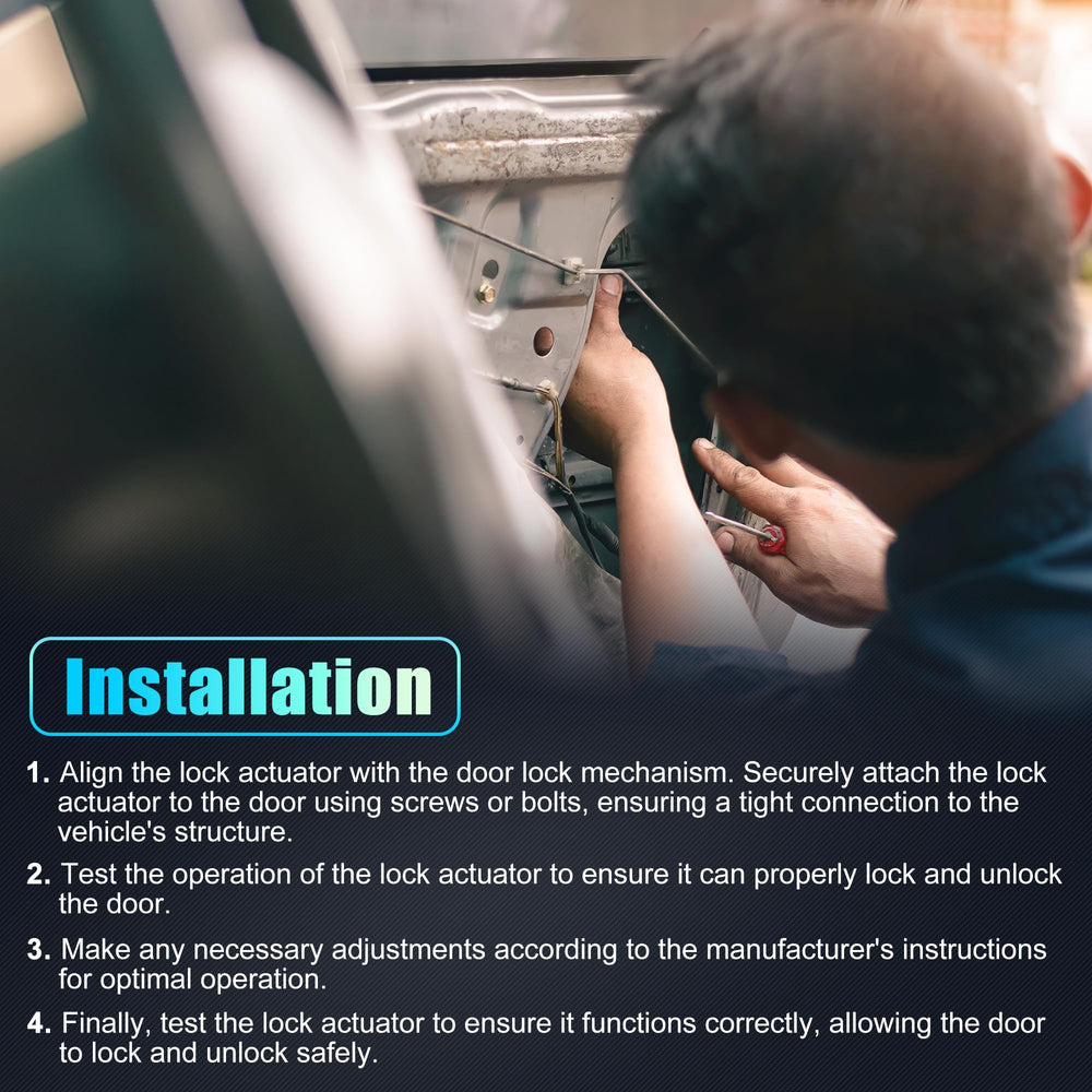 X AutoHaux packaging includes 1x front left door lock actuator