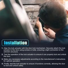 X AutoHaux packaging includes 1x front left door lock actuator