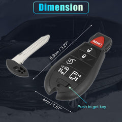 Two-key fob package including battery for quick replacement and testing.