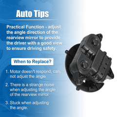 X AUTOHAUX mirror drive motor for Ford Taurus X provides reliable daily driving adjustments.