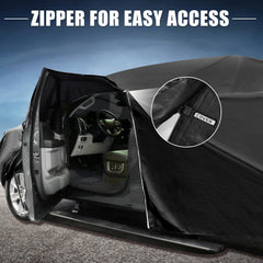All-weather protection against snow, sun, leaves, and debris.