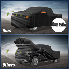 Windproof straps keep the cover secure in windy conditions.