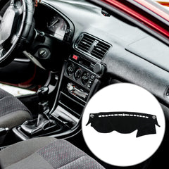 X AUTOHAUX polyester fabric close-up showing soft, breathable dash guard.