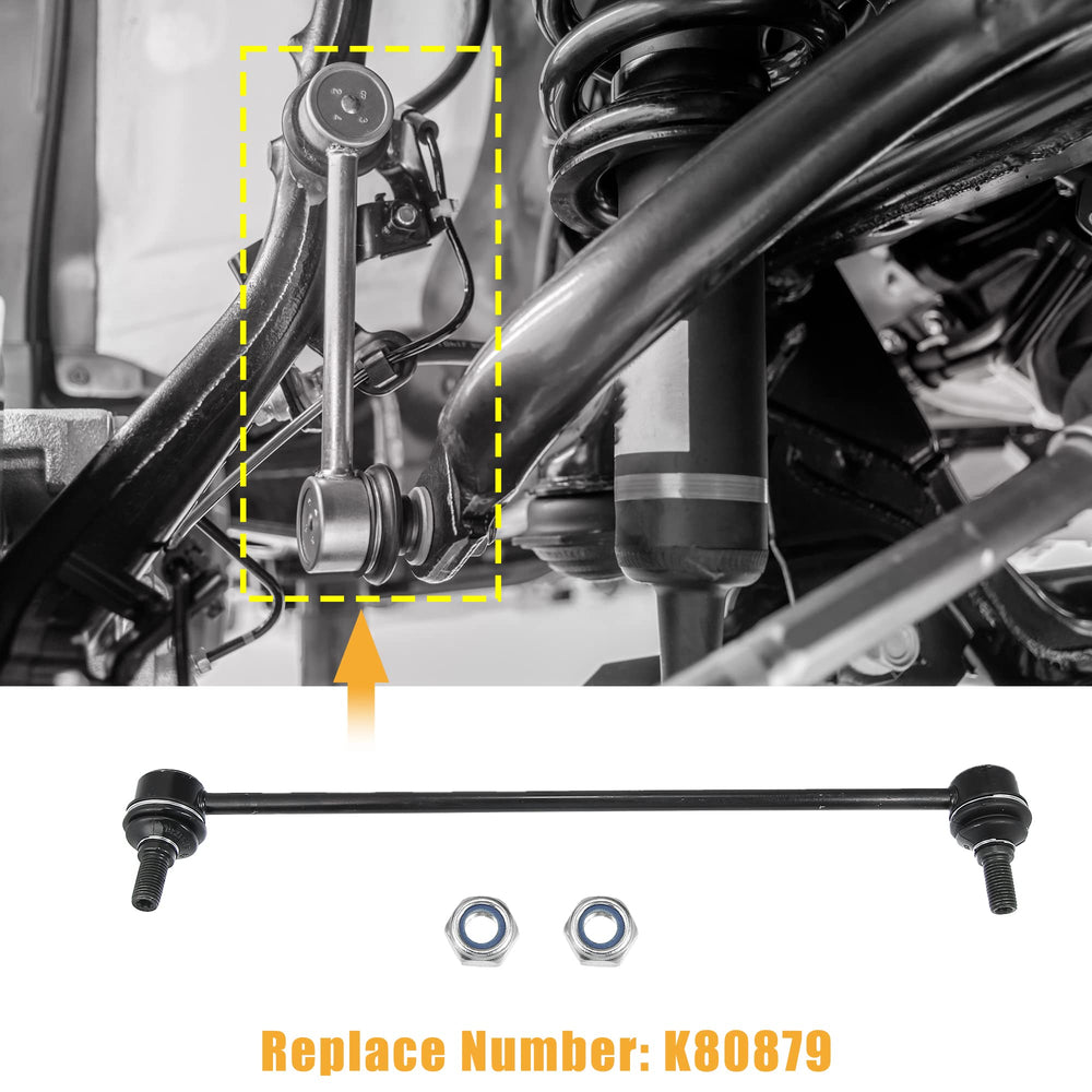 X AutoHaux 4882052030 front stabilizer end link close-up view on mount
