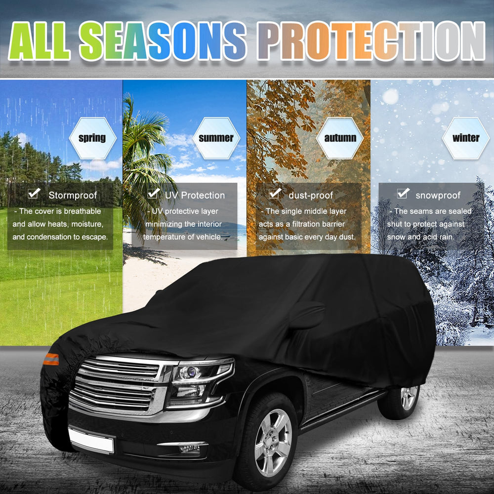 X AUTOHAUX SUV cover with driver-door zipper for easy access