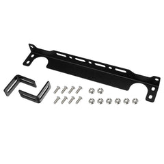 X AUTOHAUX universal oil cooler mounting bracket side view showing secure 330mm fit