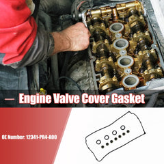 X AUTOHAUX valve cover gasket for Integra 1.8L demonstrates snug rubber seal.