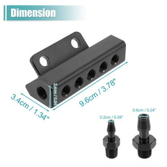 X AUTOHAUX wastegate boost block enabling precise vacuum management