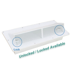 X-Haibei vent cover damper lock, secure with included screws.