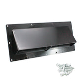 X-Haibei RV vent cover front view in black for weatherproof exhaust