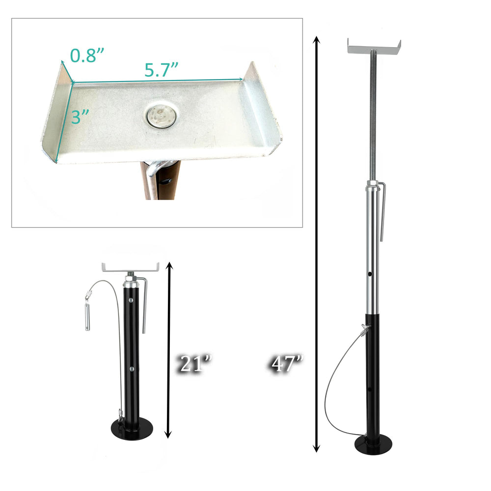 X-Haibei RV stabilizer jack supports up to 5,000 lbs per jack for heavy rigs.