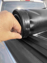 X XCOVER closed tonneau presents a low profile sleek look on the truck.