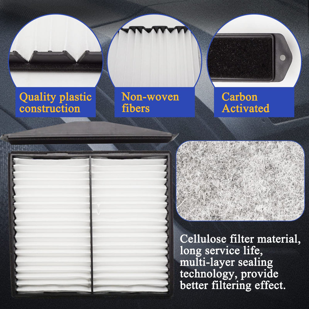 X4XZ cabin air filter installed in car for fresher interior air.