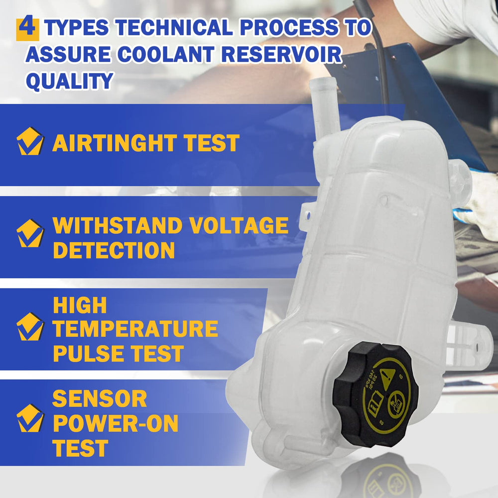 X4XZ translucent coolant reservoir body shows level at a glance