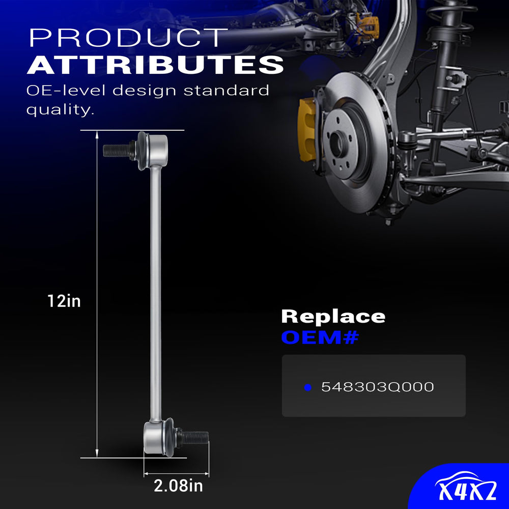 X4XZ front right stabilizer link for Kia Cadenza 2014-16 improves road feel.